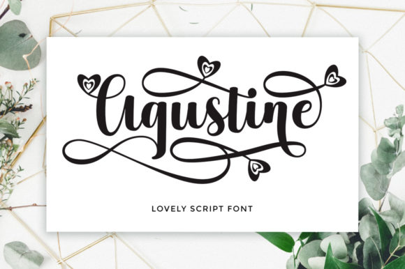 Agustine Script: A Bold Handwritten Typeface