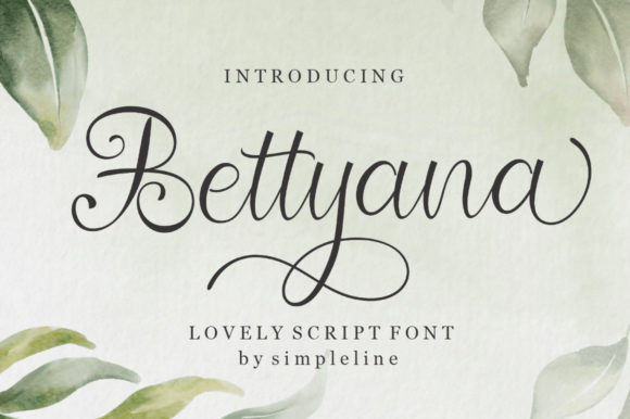 Bettyana Script: A Romantic Typeface for Editorial Design