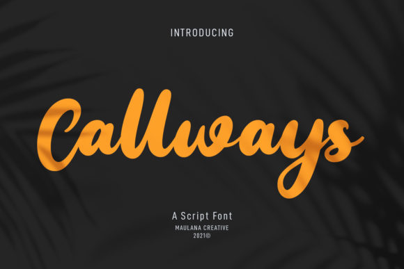 Callways Script: A Bold Typeface for Campaigns