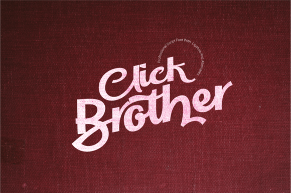 Click Brother Script: A Bold Typeface for Branding
