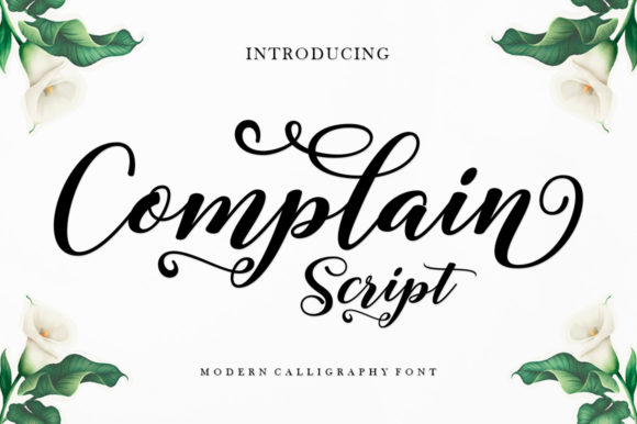 Complain Script: A Refined Typeface for Editorial Design