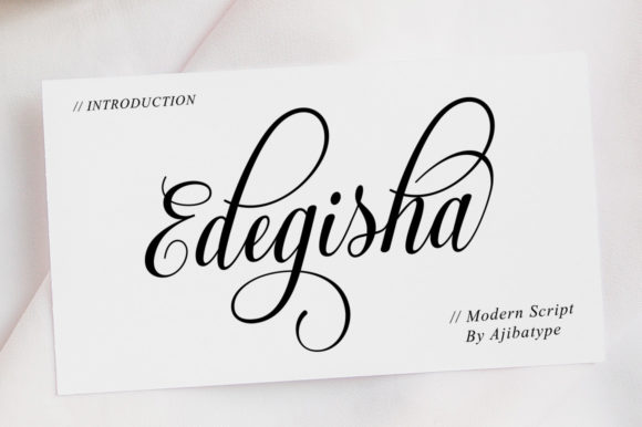 Edegisha Script: A Refined Typeface for Modern Brands