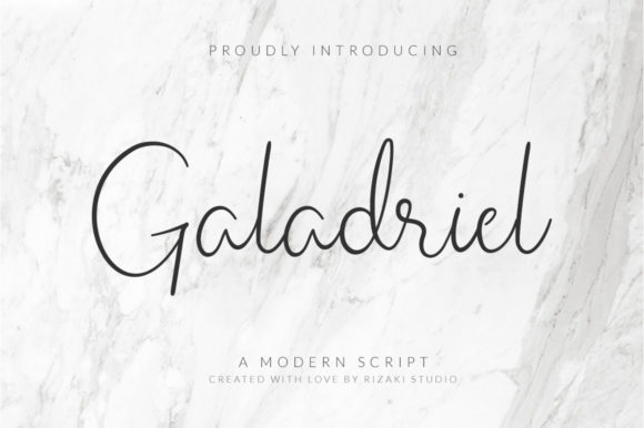 Galadriel Script: A Delicate Typeface for Crafters
