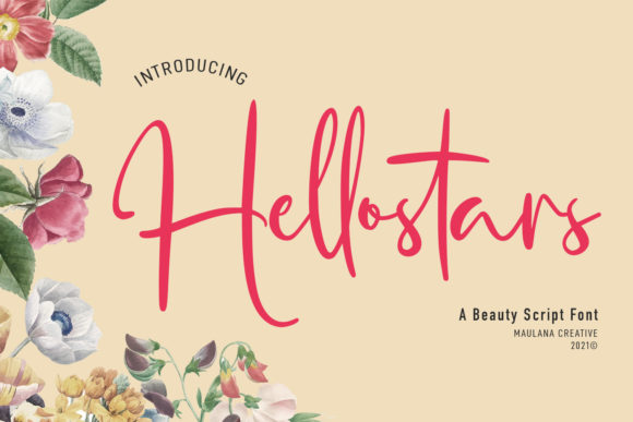 Hellostars Script: A Playful Typeface for Makers
