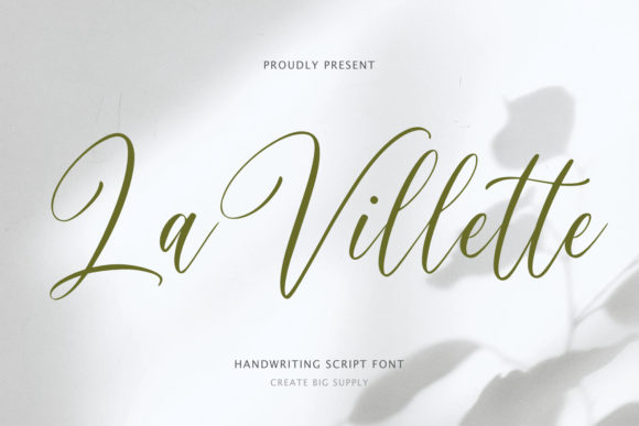 La Villette Script: A Refined Typeface for Web Design