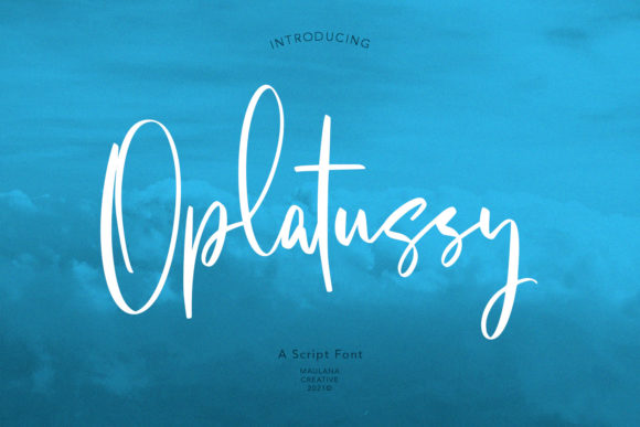 Oplatussy Script: A Luxury Font for Crafters