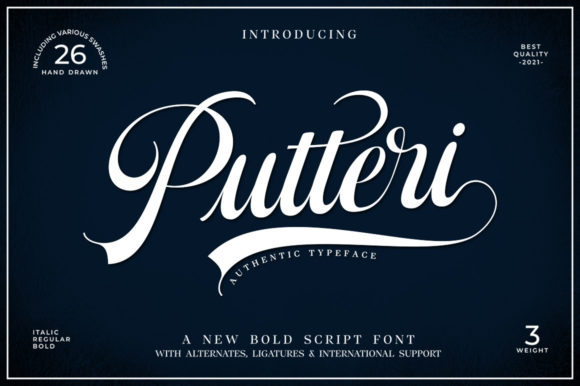 Putteri Script: A Handwritten Font for Branding