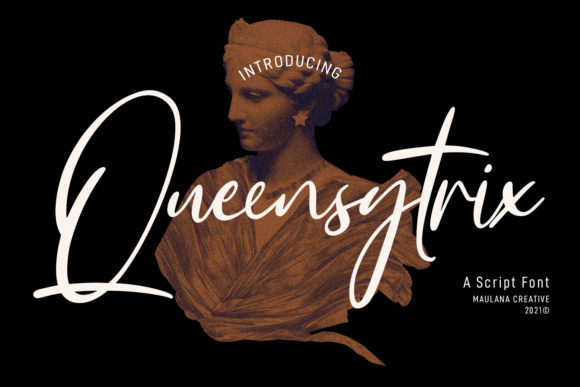Queensytrix Signature Script Typeface