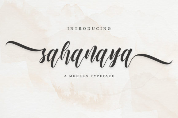 Sahanaya Script: A Stylish Handwritten Typeface for Modern Brands