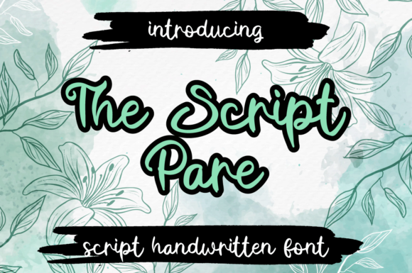 The Script Pare: A Premium Handwritten Font for Business
