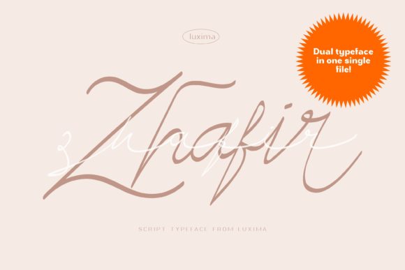 Zhafir Script: A Refined Typeface for Editorial Elegance